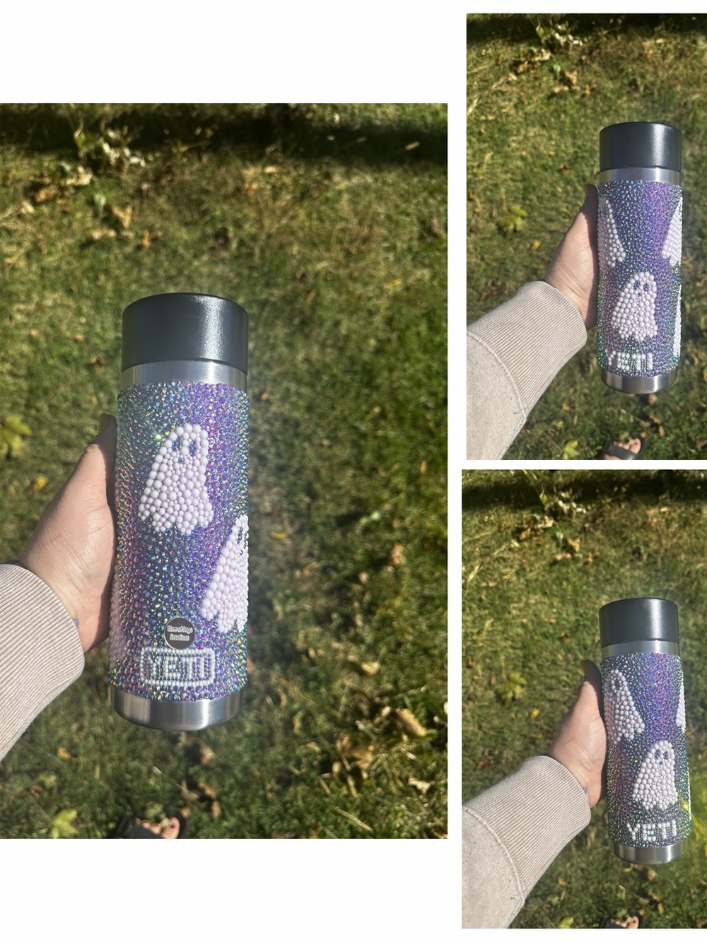 Yeti 18 oz Rhinestone Ghost water bottle
